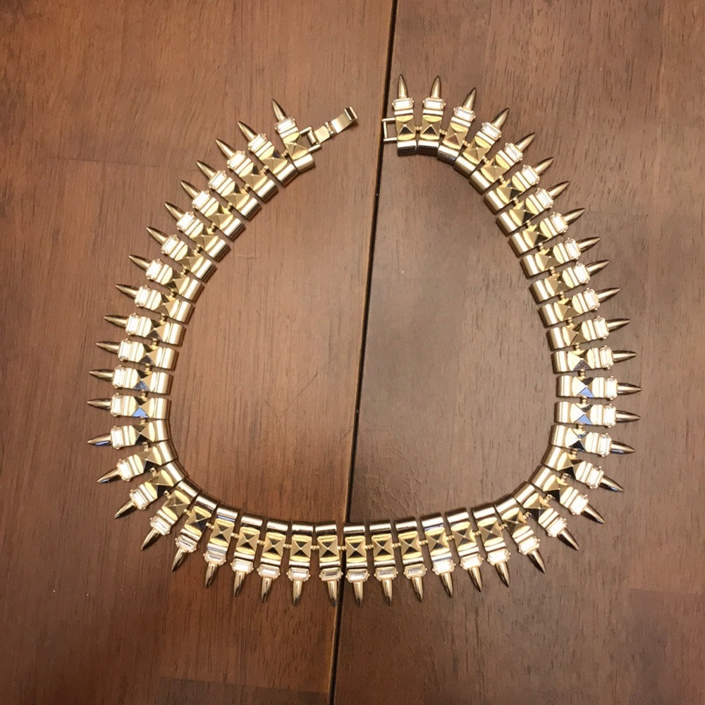 Gold stud necklace